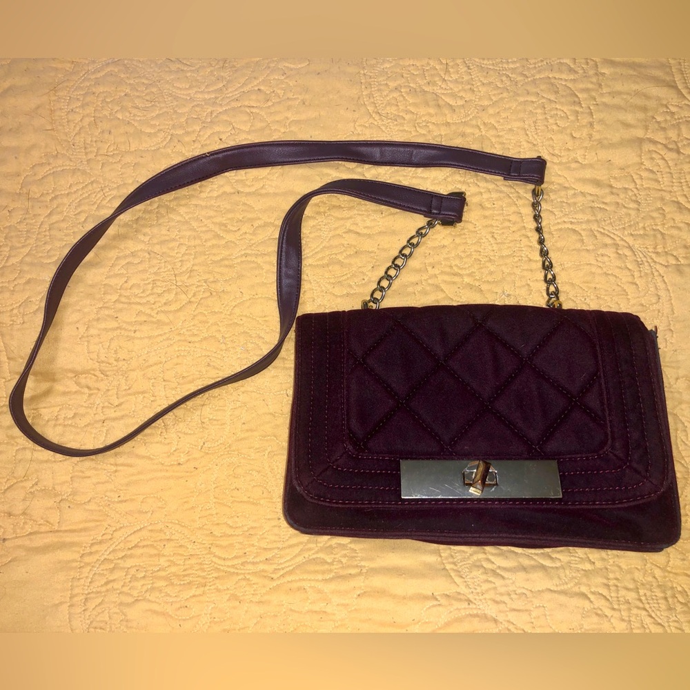 Velvet Quilted Purse 💜❤️